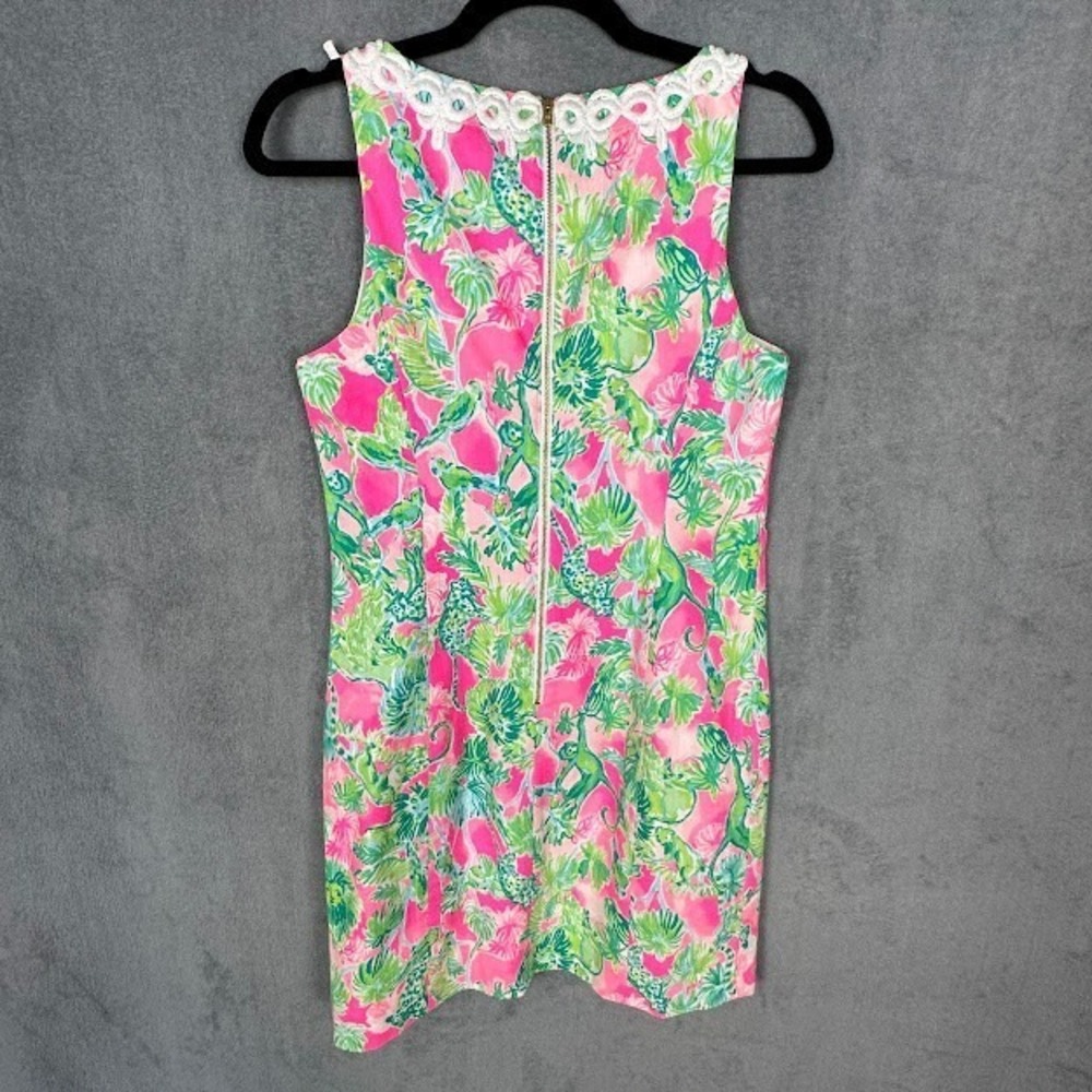 Lilly Pulitzer Dress Women 4 Pink Gabby Raz Berry Catty Shack Lace Resort Preppy - Picture 7 of 14